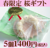 桜ギフト5個入り 桜ギフト5個入り